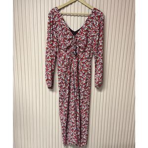 Sanctuary Women's Floral Chiffon Halter Neck Midi Dress Size 8